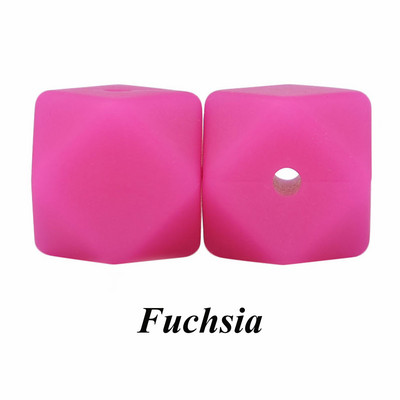 10 vnt. silikoniniai karoliukai, šešiakampiai, 14 mm / 17 mm, silikoniniai kramtomieji karoliukai, dantų karoliai „pasidaryk pats“ papuošalų dalys, maistiniai silikoniniai karoliukai