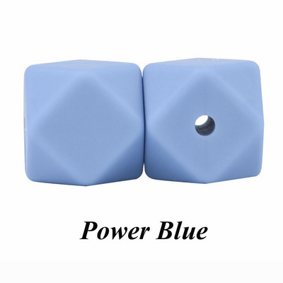 10 vnt. silikoniniai karoliukai, šešiakampiai, 14 mm / 17 mm, silikoniniai kramtomieji karoliukai, dantų karoliai „pasidaryk pats“ papuošalų dalys, maistiniai silikoniniai karoliukai