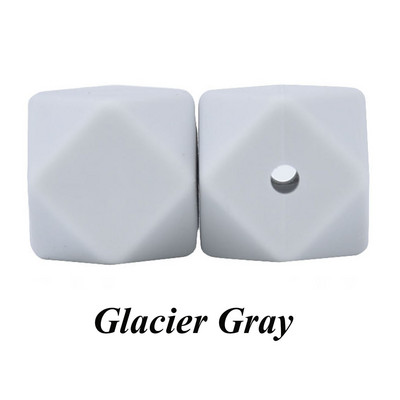 10 vnt. silikoniniai karoliukai, šešiakampiai, 14 mm / 17 mm, silikoniniai kramtomieji karoliukai, dantų karoliai „pasidaryk pats“ papuošalų dalys, maistiniai silikoniniai karoliukai