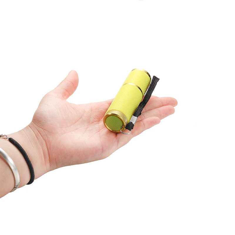 Lanternă UV cu 9 LED-uri Lampă cu lanternă ultravioletă Mucegai epoxidic din rășină pentru vindecare rășină epoxidică adeziv adeziv instrument de fabricare de bijuterii DIY