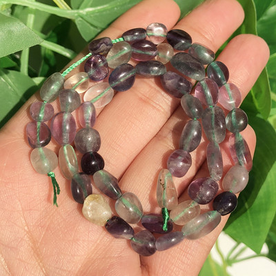 6–8 mm netaisyklingi natūralūs tikri Larimaro akmens karoliukai, laisvi tarpiniai karoliukai, skirti „pasidaryk pats“ papuošalams gaminti Apyrankės karoliai 15 colių sruogos