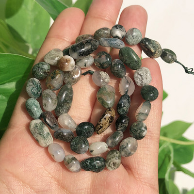 6–8 mm netaisyklingi natūralūs tikri Larimaro akmens karoliukai, laisvi tarpiniai karoliukai, skirti „pasidaryk pats“ papuošalams gaminti Apyrankės karoliai 15 colių sruogos