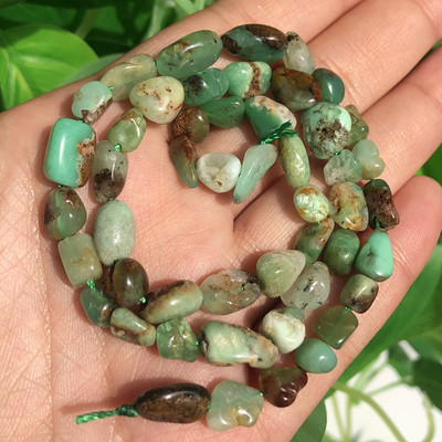 6–8 mm netaisyklingi natūralūs tikri Larimaro akmens karoliukai, laisvi tarpiniai karoliukai, skirti „pasidaryk pats“ papuošalams gaminti Apyrankės karoliai 15 colių sruogos