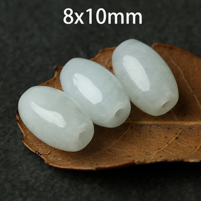 10db 6*9/8*10mm hordó alakú kőgyöngyök ékszerkészítéshez kis aranyos fehér zöld smaragd kő karkötőhöz, kézzel készített 18114