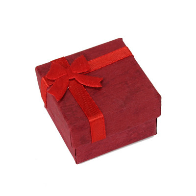 12 buc/set Organizator de bijuterii Cutie cadou Colier Cercei Inel Cutie de ambalare din hârtie 4*4cm