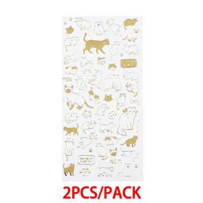 2 τμχ Διαφανή Διακόσμηση Αυτοκόλλητα Ρητίνης Γεμίσματα Κιτ Cat Wishes UV Εποξειδική Ρητίνη Filler For DIY καλούπια σιλικόνης Κατασκευή κοσμημάτων χειροτεχνίας