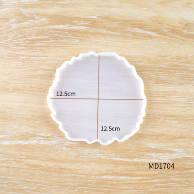 1 tk Ebaregulaarsed alustealuste silikoonvormid UV-epoksüvaiguvormid veiniklaasi kohvialuste kandiku valmistamiseks, ehete tööriistad