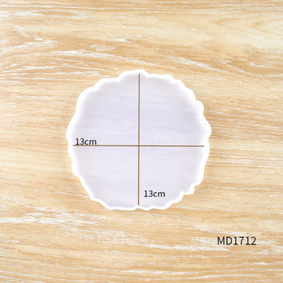 1 tk Ebaregulaarsed alustealuste silikoonvormid UV-epoksüvaiguvormid veiniklaasi kohvialuste kandiku valmistamiseks, ehete tööriistad