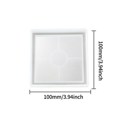 1 tk Ebaregulaarsed alustealuste silikoonvormid UV-epoksüvaiguvormid veiniklaasi kohvialuste kandiku valmistamiseks, ehete tööriistad