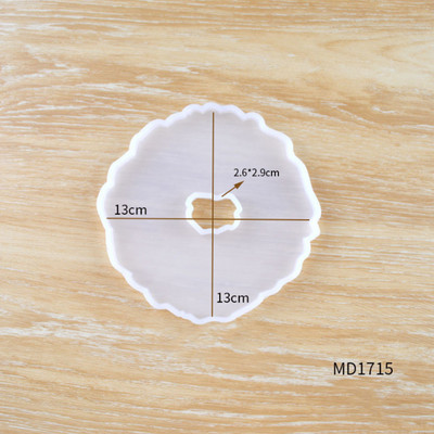 1 tk Ebaregulaarsed alustealuste silikoonvormid UV-epoksüvaiguvormid veiniklaasi kohvialuste kandiku valmistamiseks, ehete tööriistad