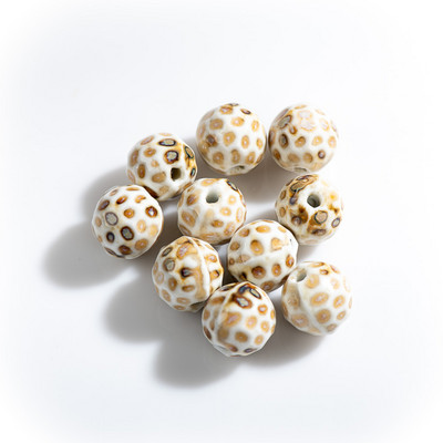 15#10db divatos leopárd kerámiagyöngyök kiváló minőségű porcelán ékszerkiegészítők #MY262