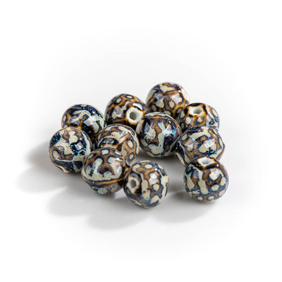 15#10db divatos leopárd kerámiagyöngyök kiváló minőségű porcelán ékszerkiegészítők #MY262