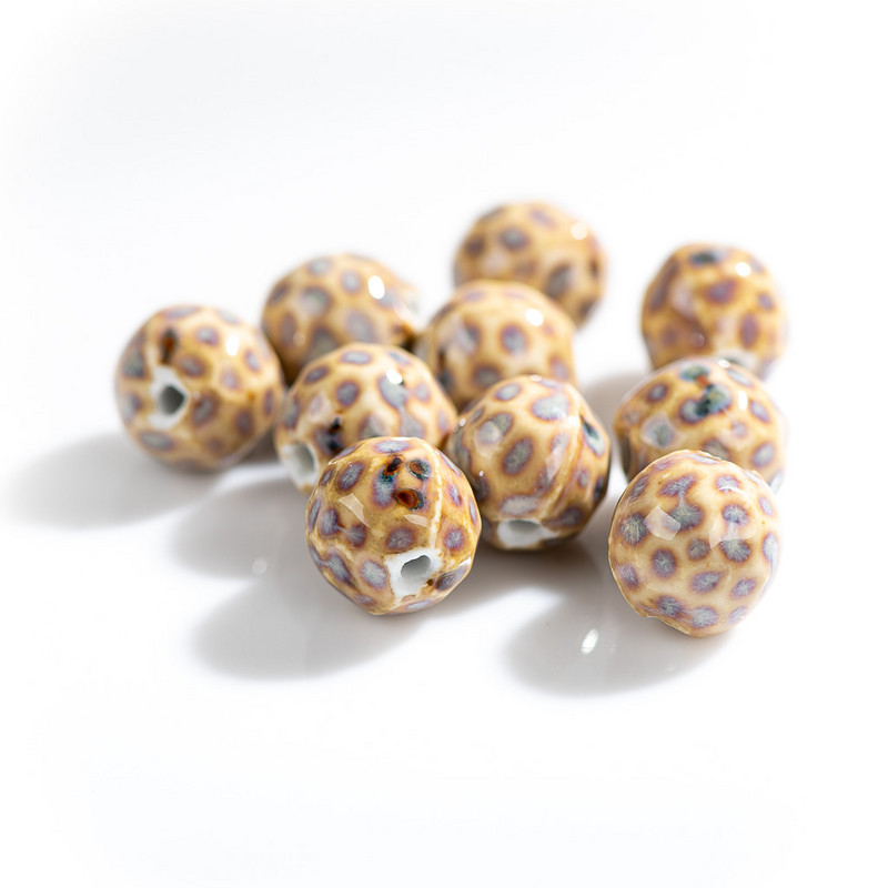 15#10db divatos leopárd kerámiagyöngyök kiváló minőségű porcelán ékszerkiegészítők #MY262