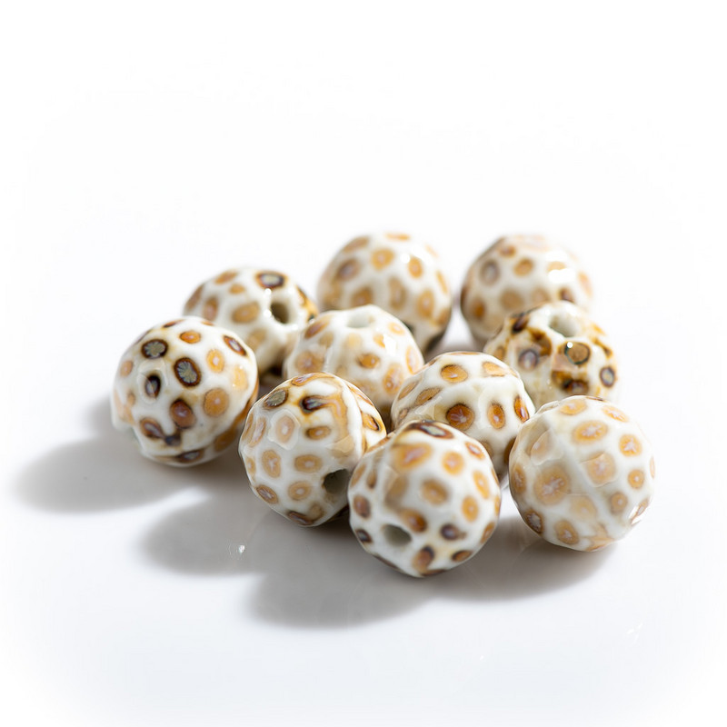 15#10db divatos leopárd kerámiagyöngyök kiváló minőségű porcelán ékszerkiegészítők #MY262