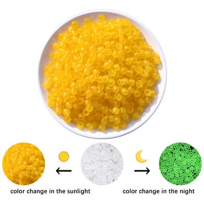 100db 6x8mm UV-reaktív gyöngyök barkácsolás karkötő nyaklánc ékszer kiegészítők színváltó világító akril gyöngyök világít a sötétben