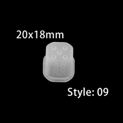 Καλούπια σιλικόνης 19 σχημάτων Ζαριών Φιλέτο Τετράγωνο Τρίγωνο Ζάρια Εποξειδική Ρητίνη Καλούπι για DIY Κρυστάλλινα Carfts Ζάρια Προμήθειες κατασκευής κοσμημάτων