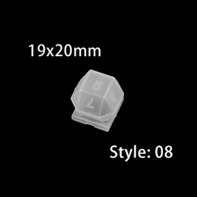 Καλούπια σιλικόνης 19 σχημάτων Ζαριών Φιλέτο Τετράγωνο Τρίγωνο Ζάρια Εποξειδική Ρητίνη Καλούπι για DIY Κρυστάλλινα Carfts Ζάρια Προμήθειες κατασκευής κοσμημάτων