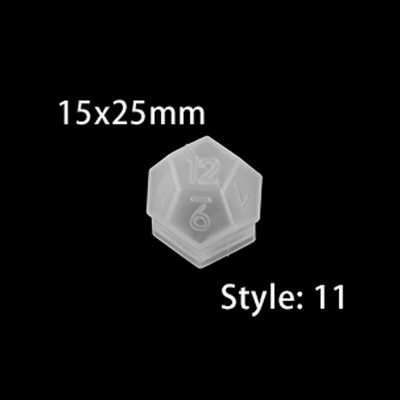 Καλούπια σιλικόνης 19 σχημάτων Ζαριών Φιλέτο Τετράγωνο Τρίγωνο Ζάρια Εποξειδική Ρητίνη Καλούπι για DIY Κρυστάλλινα Carfts Ζάρια Προμήθειες κατασκευής κοσμημάτων