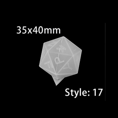 Καλούπια σιλικόνης 19 σχημάτων Ζαριών Φιλέτο Τετράγωνο Τρίγωνο Ζάρια Εποξειδική Ρητίνη Καλούπι για DIY Κρυστάλλινα Carfts Ζάρια Προμήθειες κατασκευής κοσμημάτων