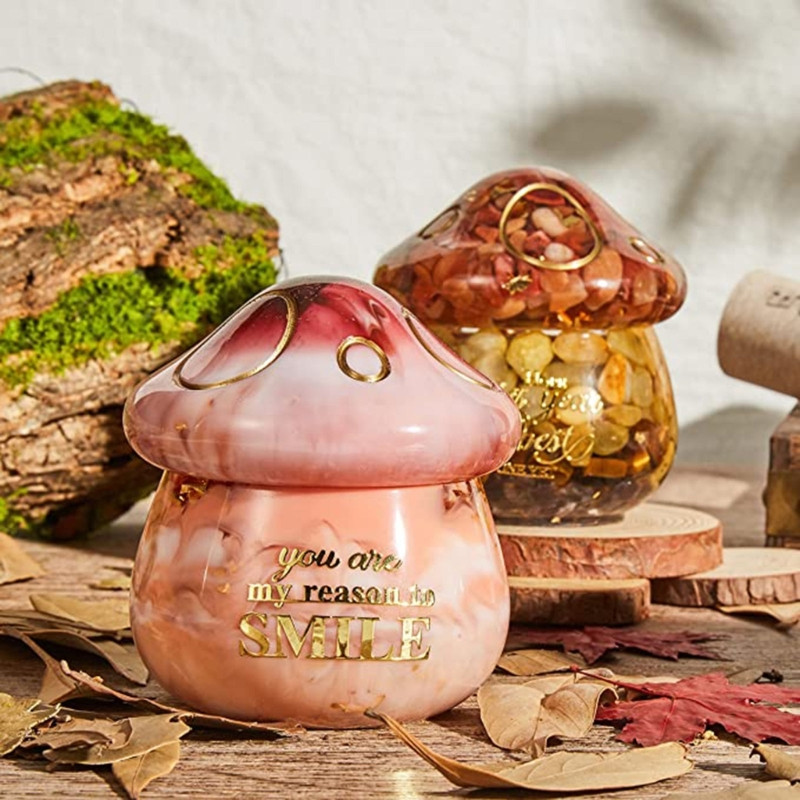 Staklenke s gljivama Kutija za pohranu Posuda Kalupi Kalup za kutiju za pohranu Silikonski kalup za DIY držač sitnica od epoksidne smole Kućni dekor