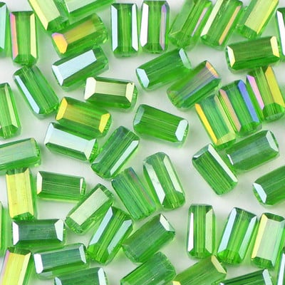 WLYeeS 4x8mm osztrák téglalap kristálygyöngy 50db vegyes színű üveg Space laza gyöngy barkács ékszer karkötő készítés nagykereskedés