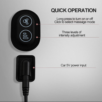 JINSERTA USB Φορτιστής Μαξιλάρι αυτοκινήτου Μασάζ Μαξιλάρι Λαιμού Προστασία Κεφαλιού Προσκέφαλο Αυτόματου Καθίσματος Υποστήριξη πλάτης Ανακουφίζει από κόπωση αυτοκινήτου Καρέκλες γραφείου σπιτιού