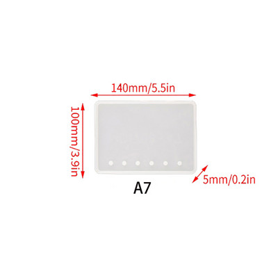 Notebook borító szilikon forma átlátszó könyv UV forma epoxigyanta öntőformák barkácsoláshoz notebook naplókönyv Scrapbook A5 A6 A7
