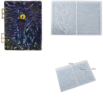 Notebook borító szilikon forma átlátszó könyv UV forma epoxigyanta öntőformák barkácsoláshoz notebook naplókönyv Scrapbook A5 A6 A7