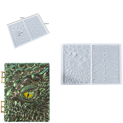 Notebook borító szilikon forma átlátszó könyv UV forma epoxigyanta öntőformák barkácsoláshoz notebook naplókönyv Scrapbook A5 A6 A7