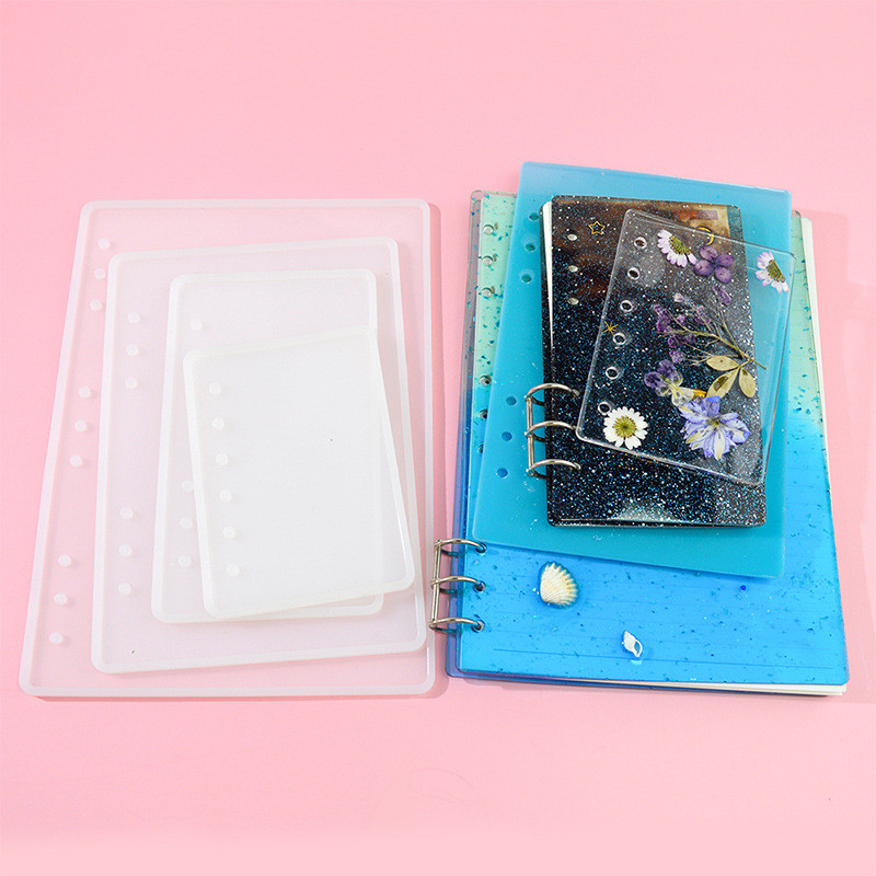 Notebook borító szilikon forma átlátszó könyv UV forma epoxigyanta öntőformák barkácsoláshoz notebook naplókönyv Scrapbook A5 A6 A7