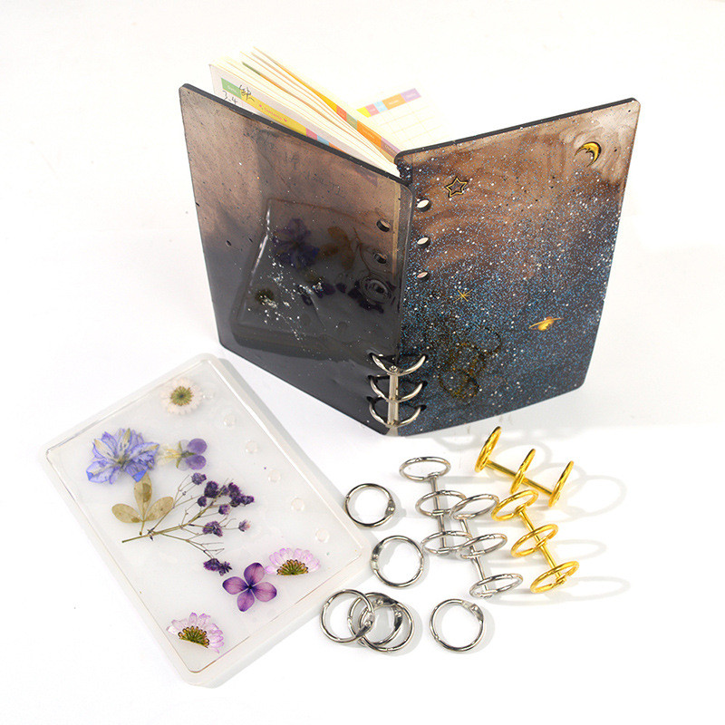 Notebook borító szilikon forma átlátszó könyv UV forma epoxigyanta öntőformák barkácsoláshoz notebook naplókönyv Scrapbook A5 A6 A7