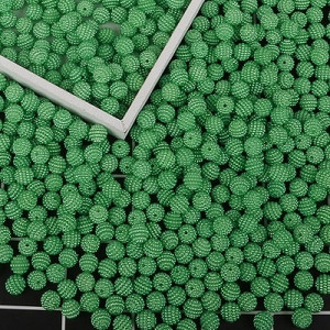 100 τμχ/παρτίδα Bayberry Beads 10mm Ακρυλικό Στρογγυλό Απομίμηση Pearl Beads Fit Europe Beads for Jewelry Making Αξεσουάρ DIY