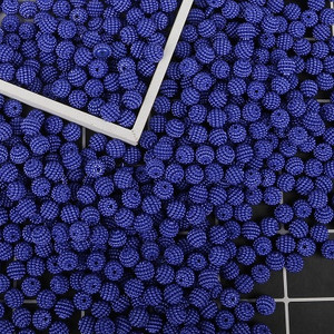 100 τμχ/παρτίδα Bayberry Beads 10mm Ακρυλικό Στρογγυλό Απομίμηση Pearl Beads Fit Europe Beads for Jewelry Making Αξεσουάρ DIY