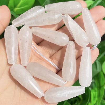 10x30mm csiszolt vízcsepp alakú kő természetes füstkvarc angelit gránát achátok laza gyöngyök ékszerkészítéshez barkács karkötő