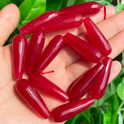 10x30mm csiszolt vízcsepp alakú kő természetes füstkvarc angelit gránát achátok laza gyöngyök ékszerkészítéshez barkács karkötő