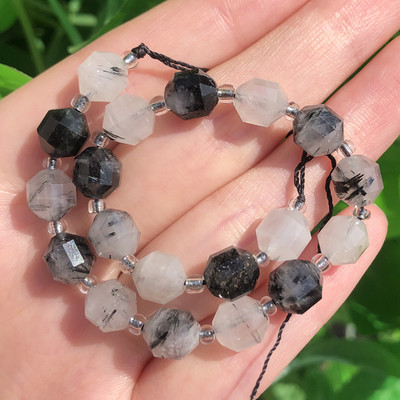 6-10 mm prirodne kamene perle od bocvanskog ahata maslinastog oblika s labavim odstojnikom za modne dodatke Narukvica za izradu nakita