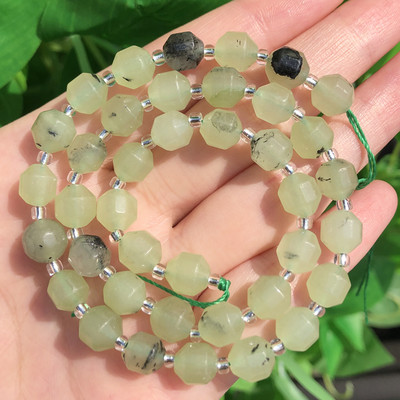 6-10 mm prirodne kamene perle od bocvanskog ahata maslinastog oblika s labavim odstojnikom za modne dodatke Narukvica za izradu nakita