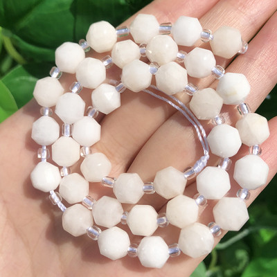 6-10 mm prirodne kamene perle od bocvanskog ahata maslinastog oblika s labavim odstojnikom za modne dodatke Narukvica za izradu nakita