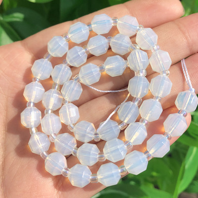 6-10 mm prirodne kamene perle od bocvanskog ahata maslinastog oblika s labavim odstojnikom za modne dodatke Narukvica za izradu nakita