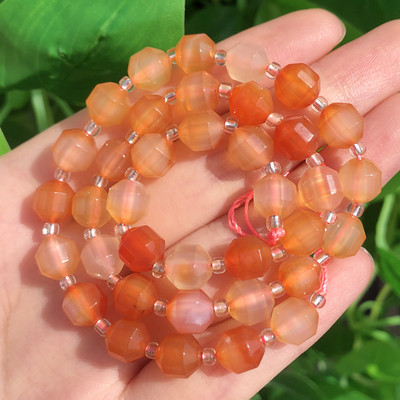 6-10 mm prirodne kamene perle od bocvanskog ahata maslinastog oblika s labavim odstojnikom za modne dodatke Narukvica za izradu nakita