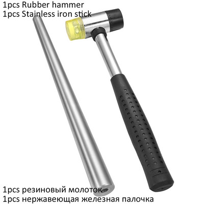 Stick profesional de mărire a inelului, mâner cu dorn, ciocane, băţ de măsurare pentru degete, pentru realizarea de bijuterii, instrumente de măsurare