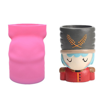 Silikonski kalup 3D slatka djevojka, mačka, gipsani kalup za teglice za cvijeće DIY rukotvorine, gipsane svijeće, kristalna vaza od epoksidne smole Napravite kalup