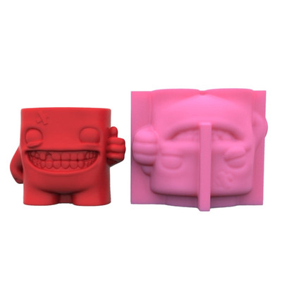 Silikonski kalup 3D slatka djevojka, mačka, gipsani kalup za teglice za cvijeće DIY rukotvorine, gipsane svijeće, kristalna vaza od epoksidne smole Napravite kalup