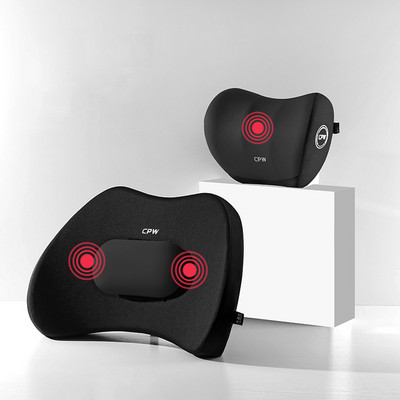 JINSERTA Μαξιλάρι μασάζ λαιμού Memory Foam Προσκέφαλο Ρυθμιζόμενο Μαξιλάρι οσφυϊκής στήριξης πλάτης καθίσματος Universal Home Αξεσουάρ αυτοκινήτου