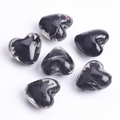 10 db 16x14 mm-es szív alakú lámpatest üveg laza gyöngyök barkácsoláshoz, kézműves ékszerkészítéshez