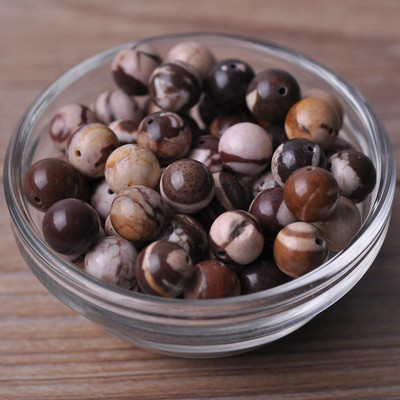 Kerek 4 mm-es 6 mm-es 8 mm-es 10 mm-es 12 mm-es természetes kőből készült kőzet laza távtartó gyöngyök karkötő ékszerekhez. Leletek barkácsolás