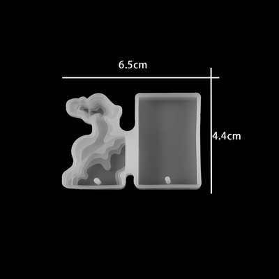 Splice Island Mountains Matrite din silicon din rasina epoxidica matrite din rasina epoxidica pentru flori uscate, decorative pentru fabricarea de bijuterii cu pandantiv