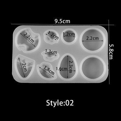 Splice Island Mountains Matrite din silicon din rasina epoxidica matrite din rasina epoxidica pentru flori uscate, decorative pentru fabricarea de bijuterii cu pandantiv