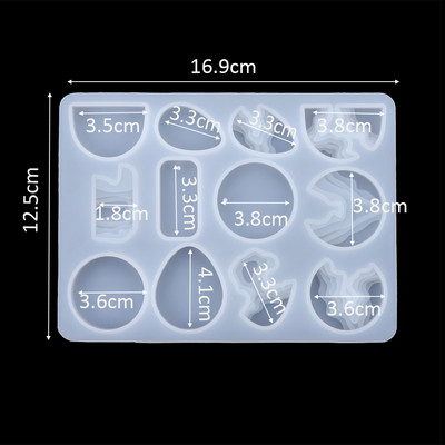 Splice Island Mountains Matrite din silicon din rasina epoxidica matrite din rasina epoxidica pentru flori uscate, decorative pentru fabricarea de bijuterii cu pandantiv