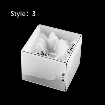 Splice Island Mountains Matrite din silicon din rasina epoxidica matrite din rasina epoxidica pentru flori uscate, decorative pentru fabricarea de bijuterii cu pandantiv